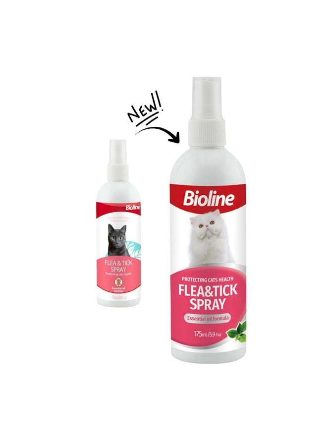 Bioline Flea and Tick Spray for Cats – 175ml - Image 2